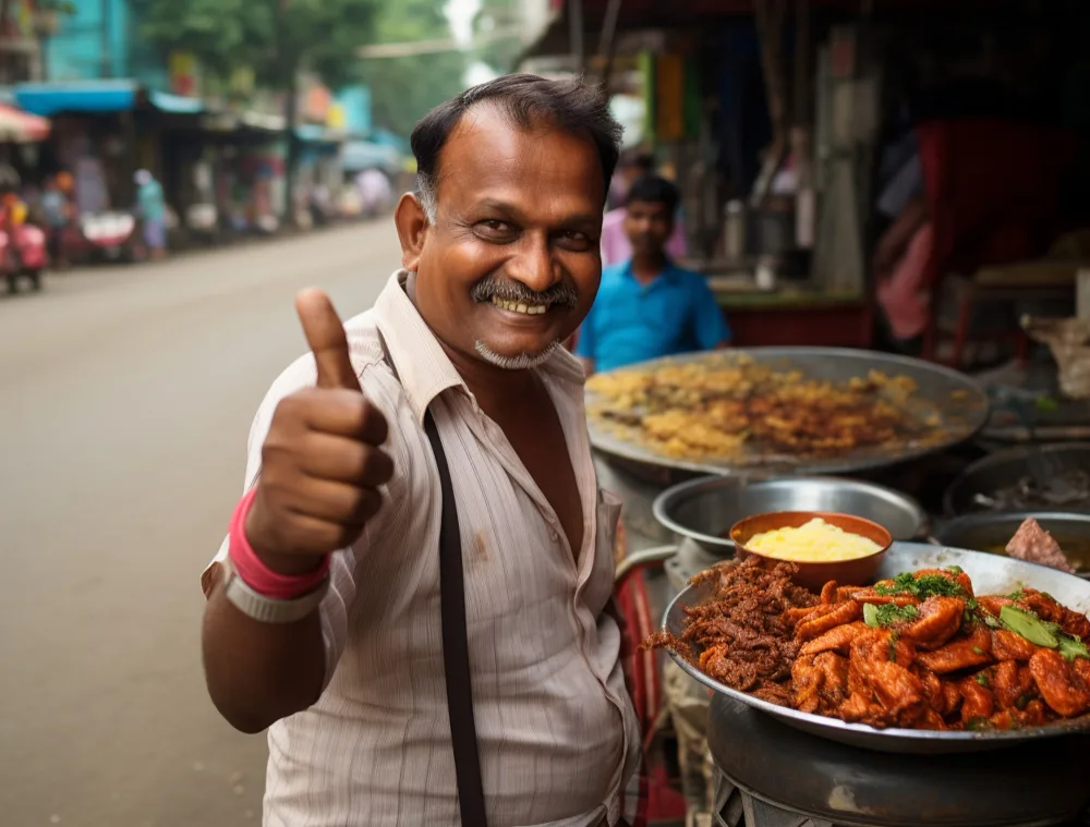  street-food-seller-in-Kolkata-showing-thumbsup