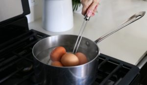 Boil the eggs