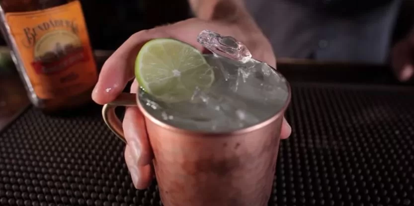 Serving a Moscow Mule