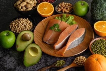 omega 3 foods on plate and on table