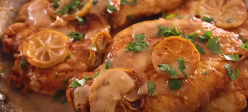 Easy Chicken Francaise Recipe with lemon