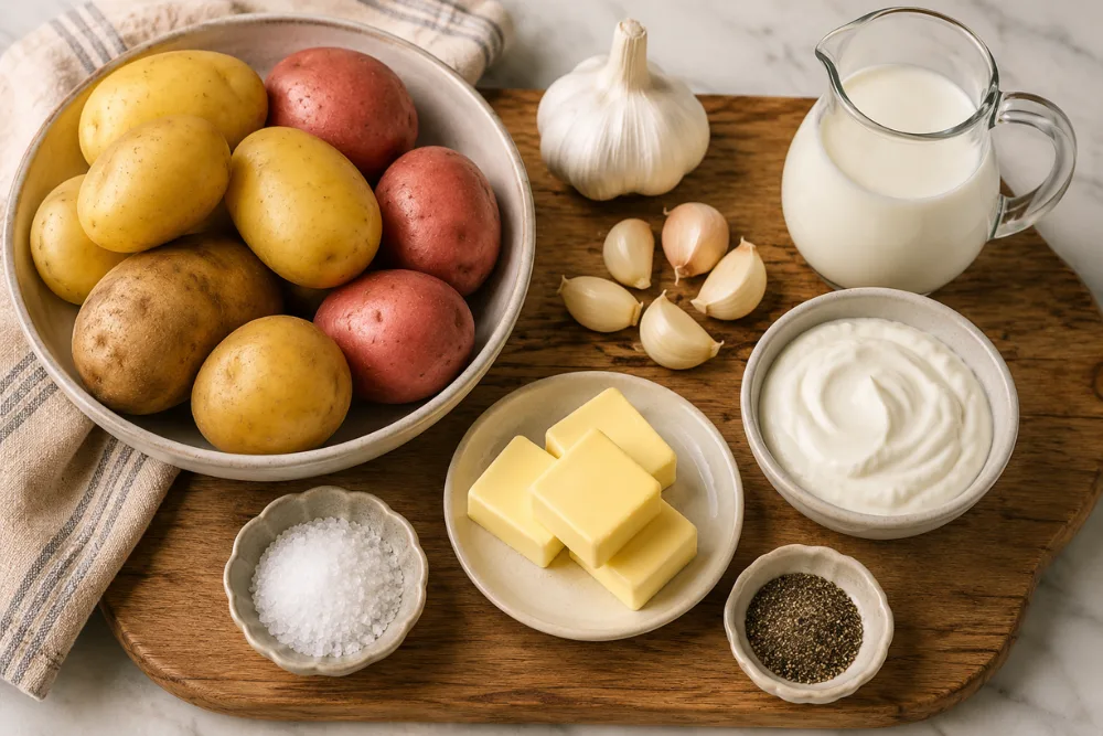 Garlic-Mashed-Potato-ingredients