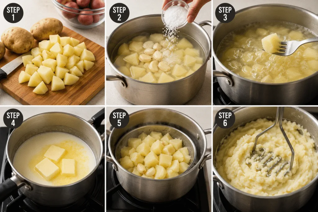 Mashed-potato-preparation-steps