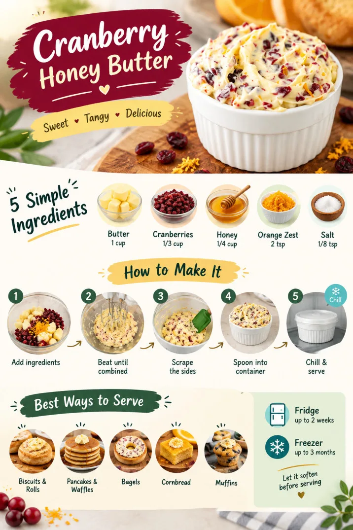 Cranberry-Honey-Butter-Recipe-Guide-Infographics